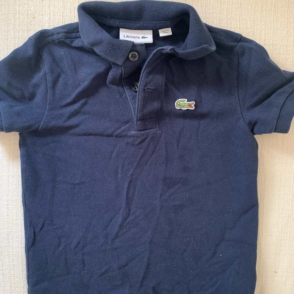 Lacoste Kids Navy Polo Shirt